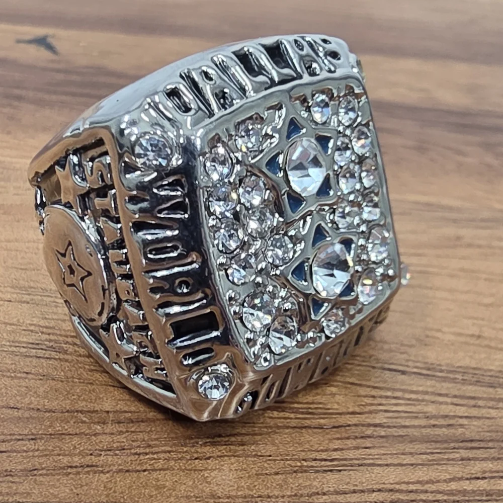 Dallas Cowboys Championship‎ Ring 1977 Size 8 Silver Fan Edition
